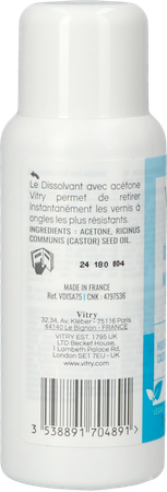 Vitry Dissolvant Acetone 75ml 4