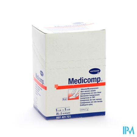 Medicomp 5x5cm 4l. St. 25x2 P/s 1