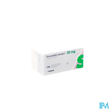 Simvastatine Sandoz 20mg Impexeco Comp Pell 100