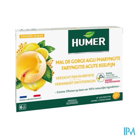 Humer Mal Gorge Aigu Pharyngite Miel&citron Past20