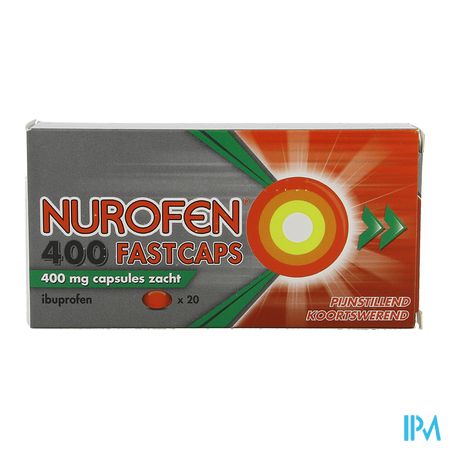 Nurofen 400 Fastcaps 400mg Pi Pharma Caps 20 Pip 1
