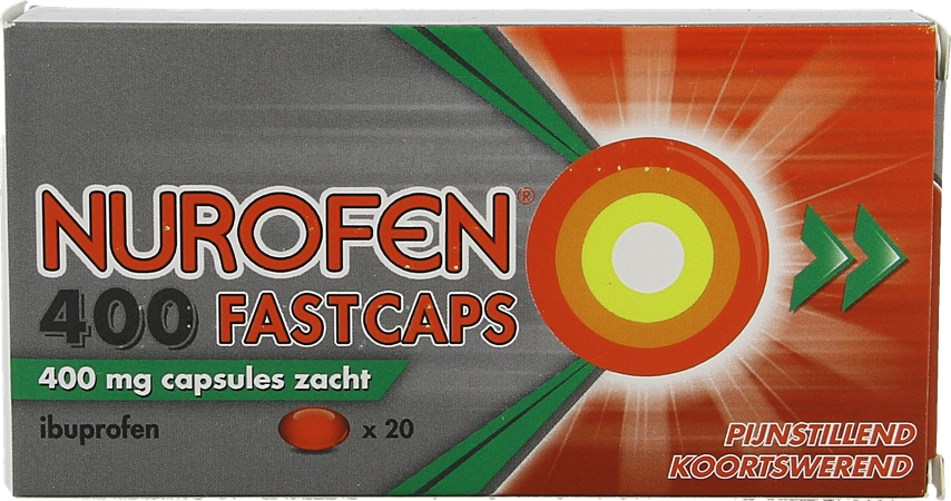 Nurofen 400 Fastcaps 400mg Pi Pharma Caps 20 Pip 1