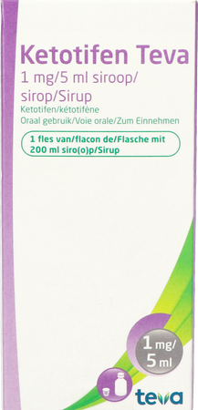 Ketotifen Teva Sir 200ml 1mg/5ml 3