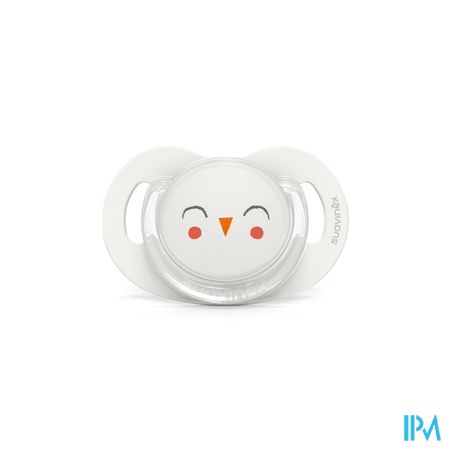 Suavinex Bonhomia Soother Sili.rev 6/18m Owl Beige 1