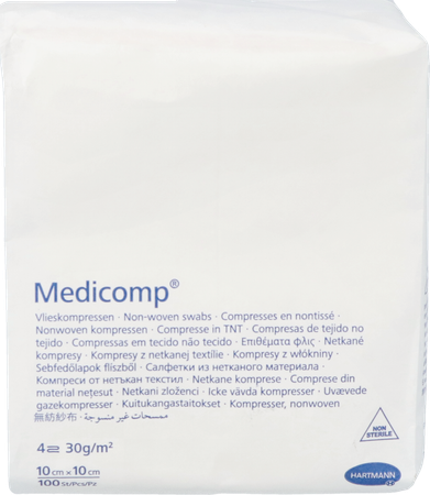 Medicomp 10x10cm 4pl. Nst. 100 P/s 2