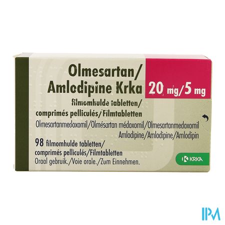 Olmesartan Amlodipine Krka 20/ 5mg Filmomh Tabl 98 1