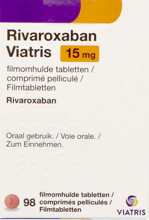 Rivaroxaban Viatris 15mg Filmomh Tabl 98 2
