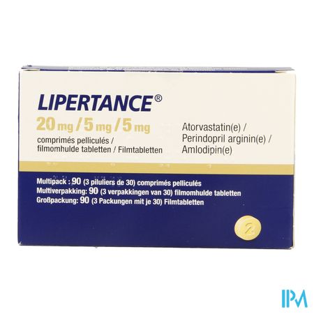 Lipertance 20mg/ 5mg/ 5mg Comp Pell 90 1