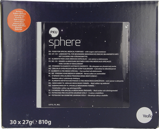 Pku Sphere 15 Rode Vruchten 30 X 27g 1