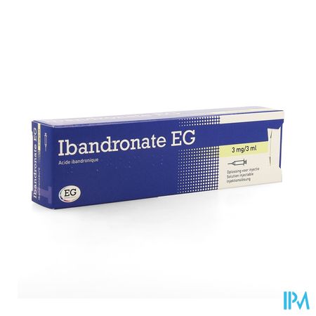 Ibandronate EG 3Mg/3Ml Opl Inj 1 Voorgevulde Spuit