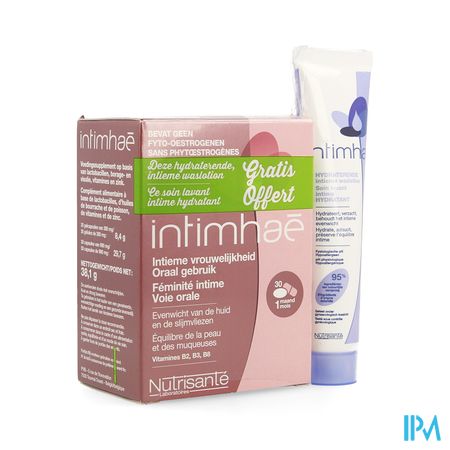 Intimehae Caps 60+soin Lav.intim. Hydra 40ml Grat.