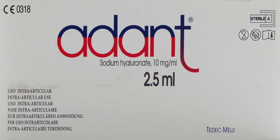 Adant Sol 1% Inj Intra Articul. 3 X 2,5ml 1