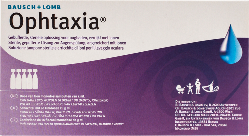 Ophtaxia Steriele Opl Vr Oogbaden 10x5ml 1