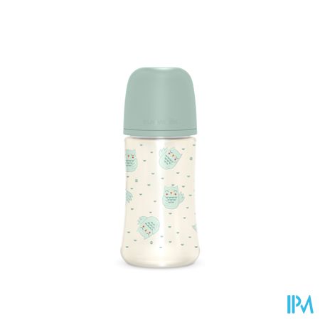 Suavinex Bonhomia Bottle Pa Sili. Owl Green 270ml 3