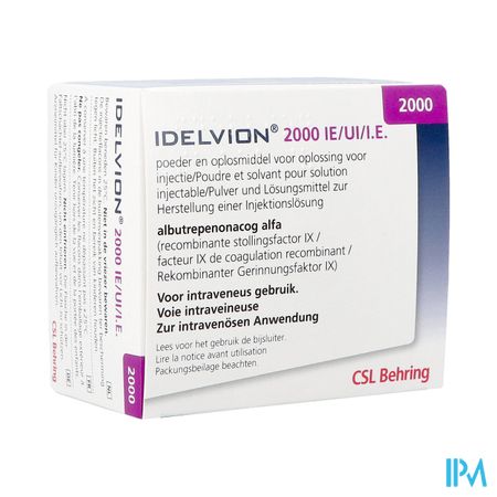 Idelvion 2000ie/ 5,0ml Pdr + Solv Voor Opl Inj Set