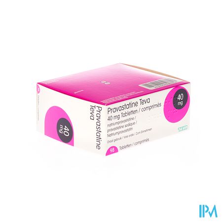 Pravastatine Teva 40mg Tabl 98 1