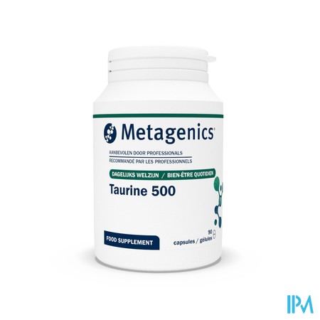 Taurine Caps 90x 500mg Metagenics