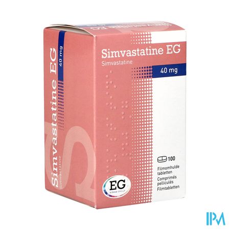 Simvastatine EG 40Mg Filmomh Tabl 100X40Mg Flacon