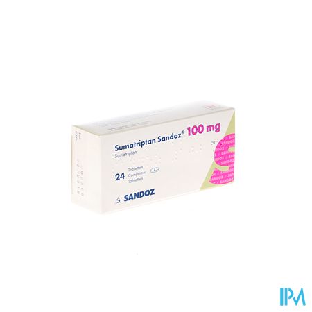 Sumatriptan Sandoz 100mg Comp 24