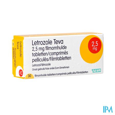 Letrozole Teva 2,5mg Comp Pell 30 X 2,5mg