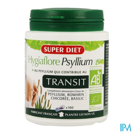 Superdiet Hygiaflore Psyllium Caps 100 1