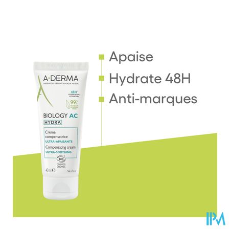 Aderma Biology Ac Hydra Compenserende Creme 40ml 18