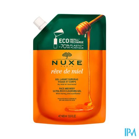 Nuxe Reve De Miel Gel Lavant Refill Eco 400ml