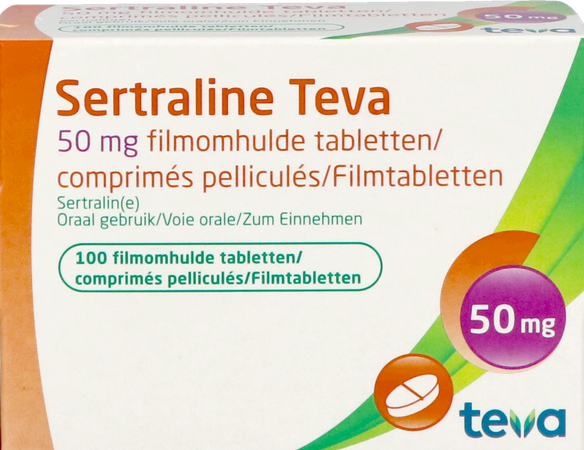 Sertraline Teva 50mg Comp 100 X 50mg 3