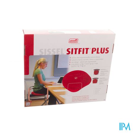 Sissel Sitfit Plus Zitkussen Zwart + Pomp