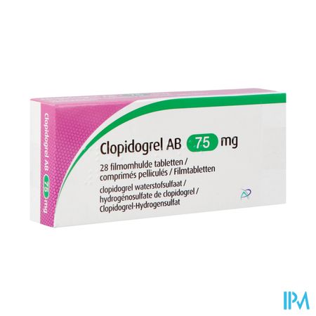 Clopidogrel Ab 75mg Comp Pell 28