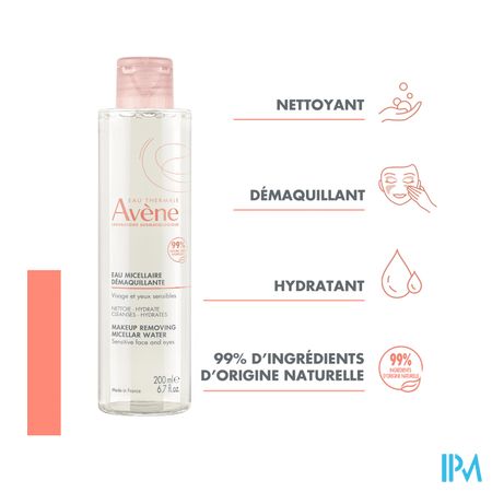Avene Essentiels Eau Micellaire Demaq. 100ml 4