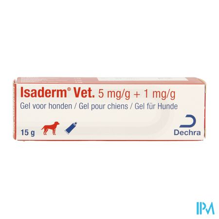 Isaderm Vet 5mg-1mg/g Gel Hond 15g 2