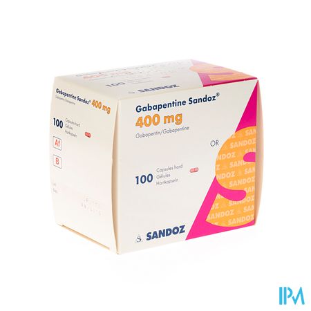 Gabapentine 400mg Sandoz Caps 100 X 400mg 1