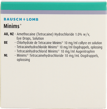 Minims Tetracaine 1% 20x0,5ml 2