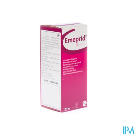 Emeprid 1mg/ml Ora Opl Hond Kat 125ml