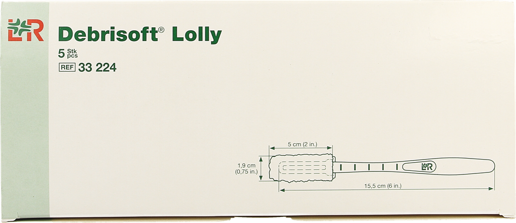 Debrisoft Lolly 15,5cmx 1,9cm 5 33224 1
