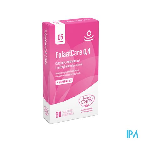 Eureka Care Folaatcare 0,4mg Comp 90