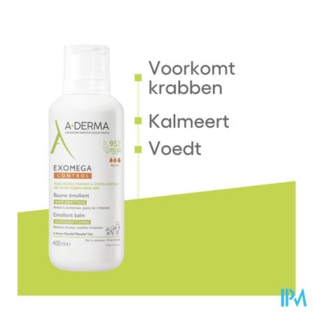 Aderma Exomega Control Balsem Emolierend 400ml 16