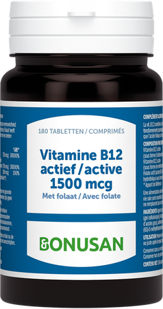 Vitamine B12 Actief 1500mcg Tabl 180 Bonusan 3