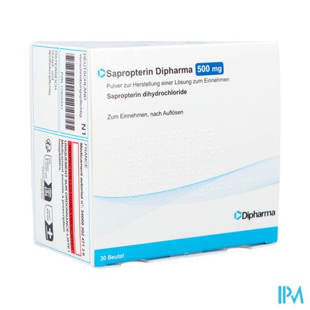 Sapropterin Dipharma 500mg Pdr Sol Buv. Sach 30