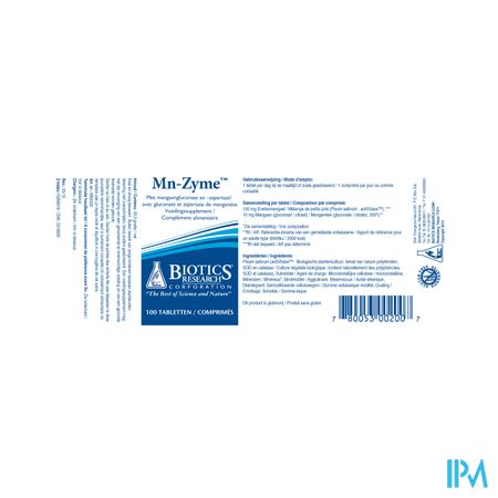 Mn-zyme 10mg Biotics Comp 100 2