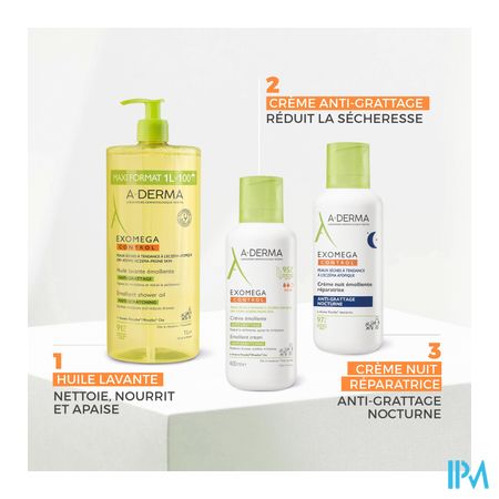 Aderma Exomega Control Emolierende Wasolie 500ml 6