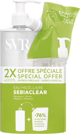 Svr Sebiaclear Eau Micellaire 400ml + Refill 400ml 1