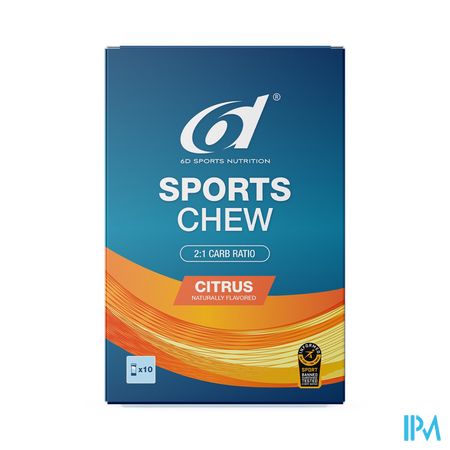 6d Sports Chew Citrus 10x38g