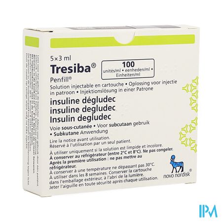 Tresiba 100e/ml Opl Inj In Patroon 5 X 3ml