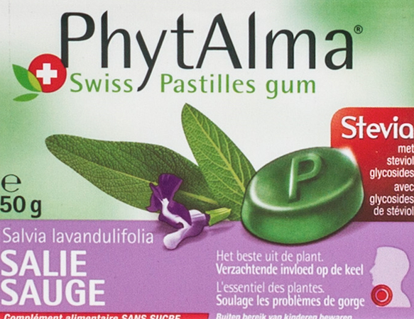 Phytalma Gompastilles Salie + Stevia 50g