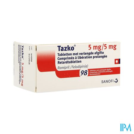 Tazko 5mg/5mg Impexeco Verl.afg. Comp Blist.98 Pip