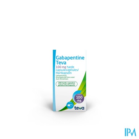 Gabapentine Teva 100mg Caps 200
