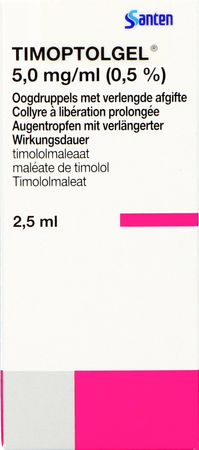 Timoptolgel 5,0mg/ml 0,50% 2,5ml 3