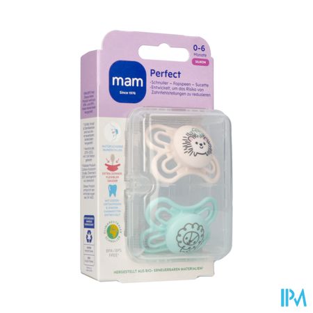 Mam Perfect Fopspeen Silicone Pure 0-6m Uni 2